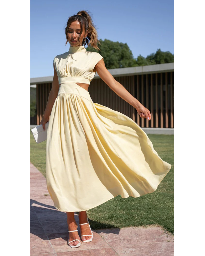 Sunlit Muse Midi Dress