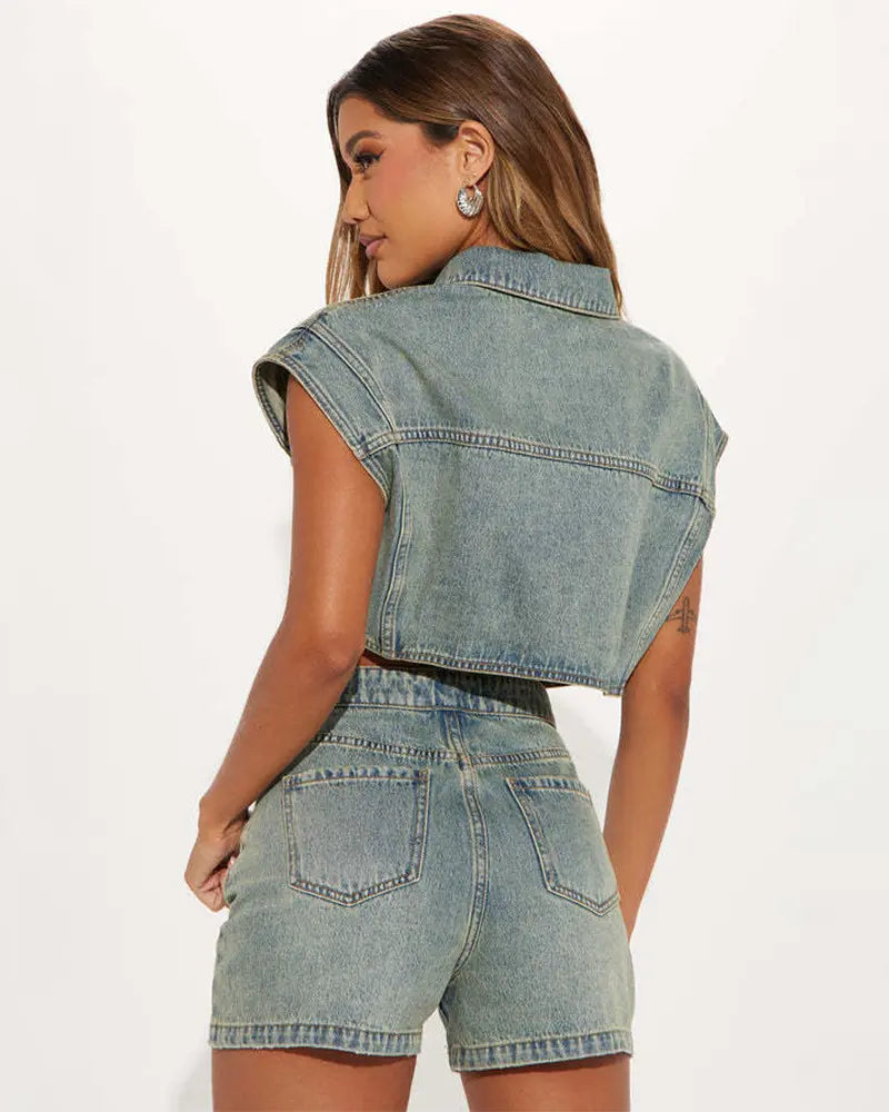 Denim Daydream Two Piece Set