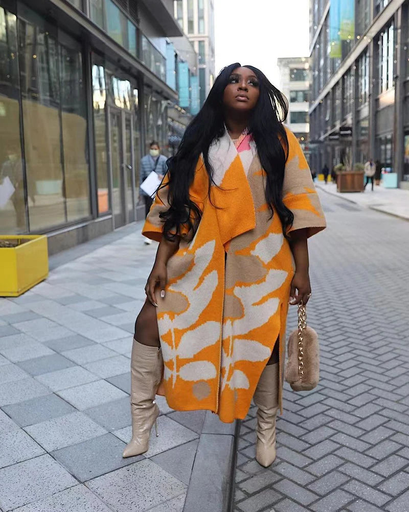 Sunburst Statement Knit Duster