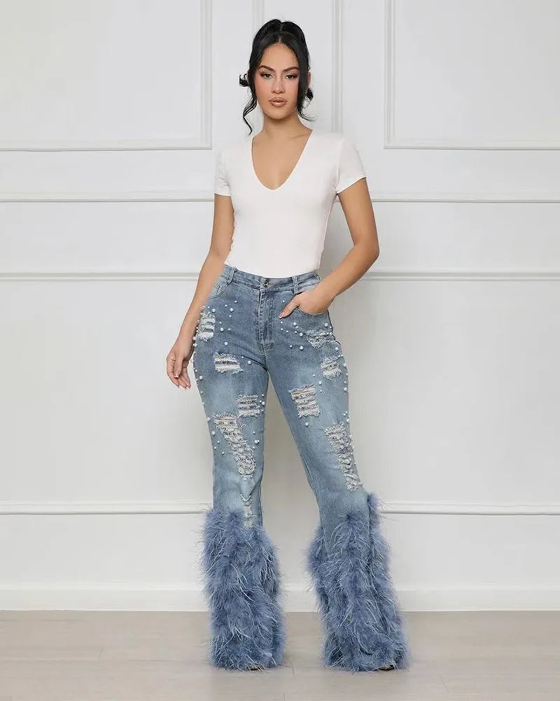 Phantom Luxe Feather Jeans