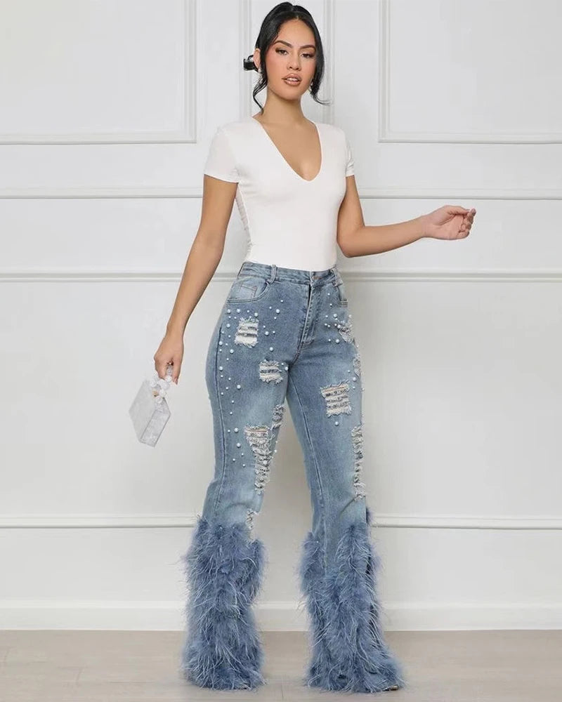 Phantom Luxe Feather Jeans