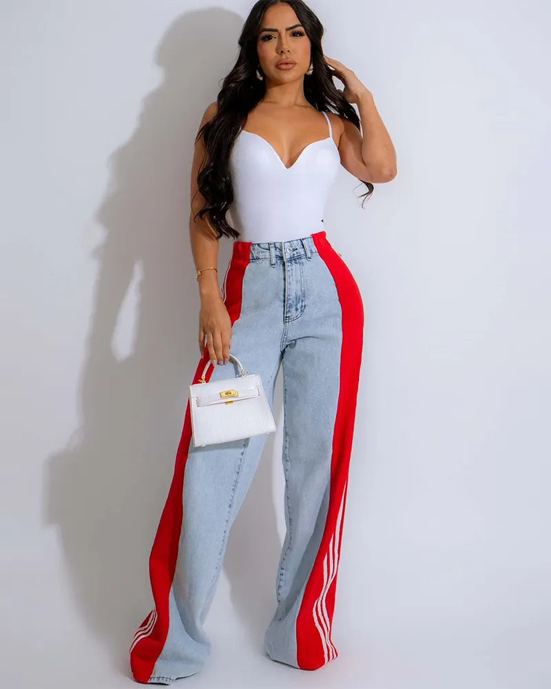 Bold Side Stripe Jeans