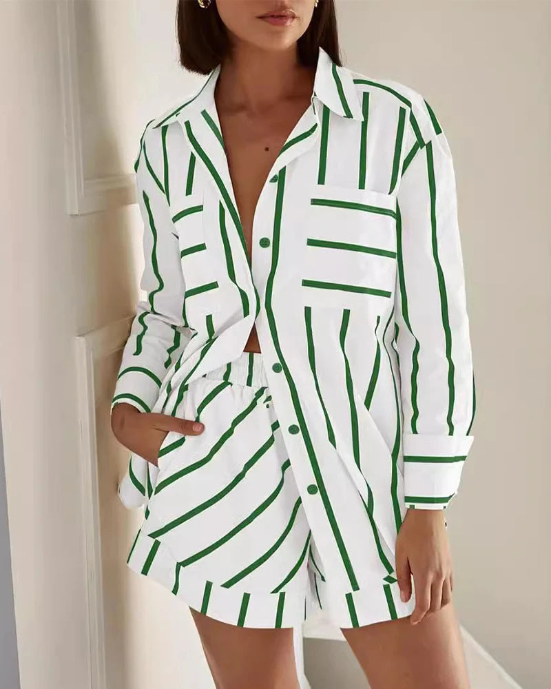 Monochrome Shorts set