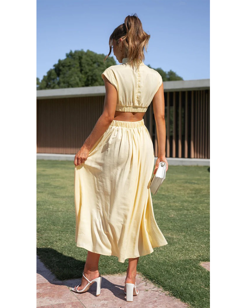 Sunlit Muse Midi Dress