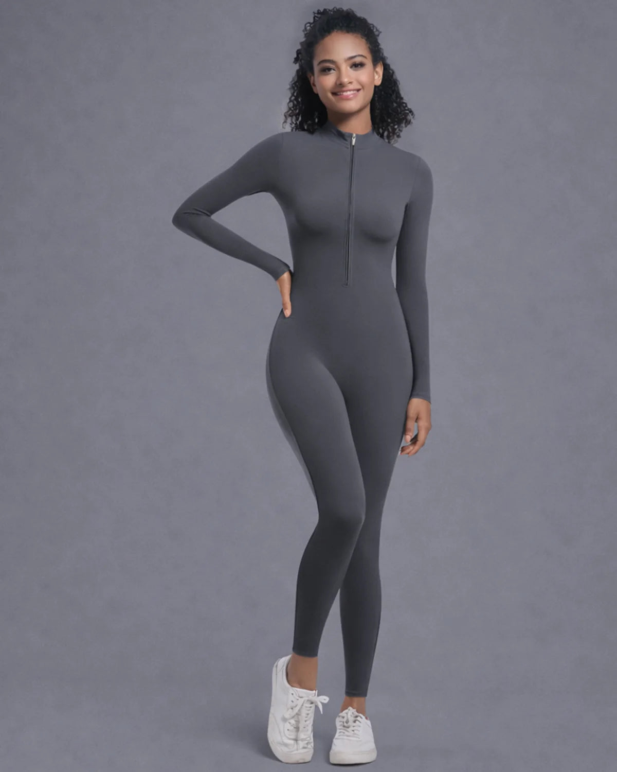 Nova Sculpt Zip-Up Jumpsuit