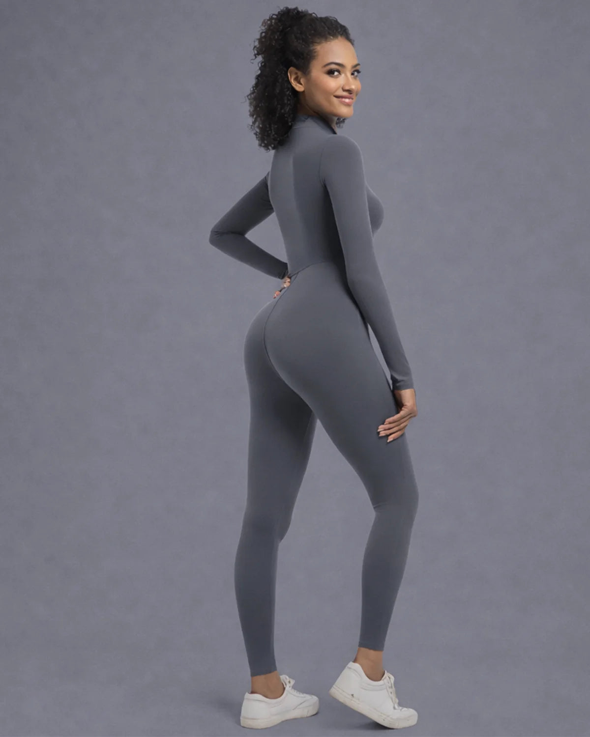 Nova Sculpt Zip-Up Jumpsuit