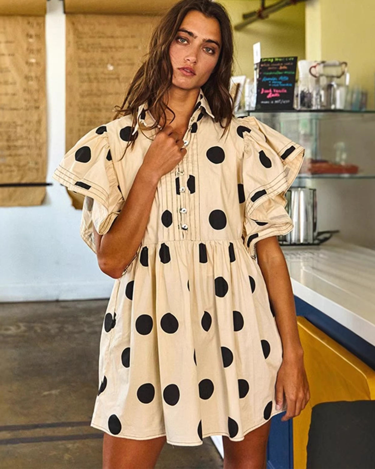Playful Charm Polka Dot Dress