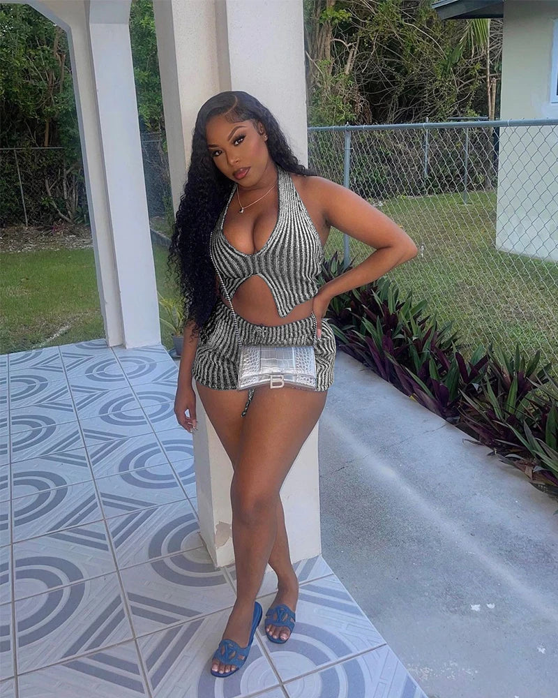 Vivid Rhythm Knit Set